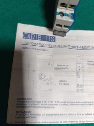 Lote  Interruptor horario Orbis T-20
