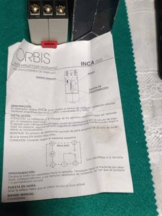 Lote  Interruptor horario Orbis T-20