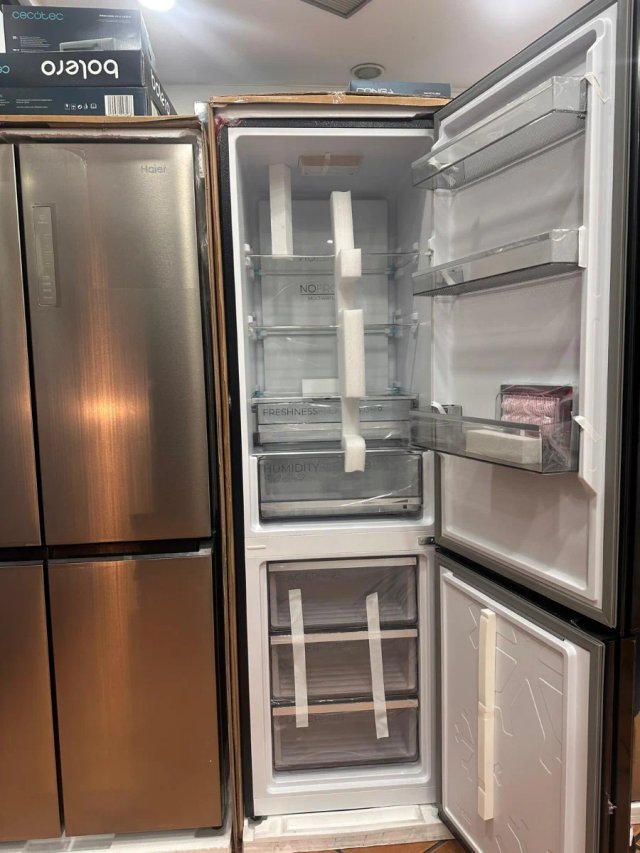 Frigorífico Combi Bolero CoolMarket  cristal negro