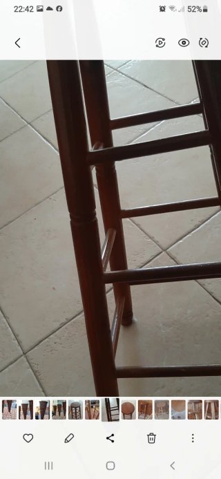 Taburete de madera
