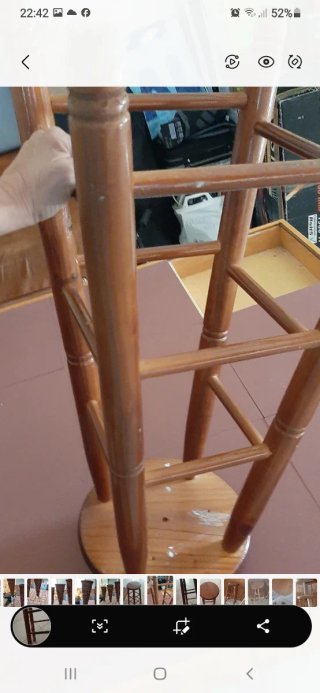 Taburete de madera