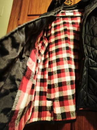 Parka guateada niño con gorro