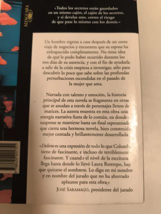 Delirio (Premio Alfaguara de novela 2004) (Span...