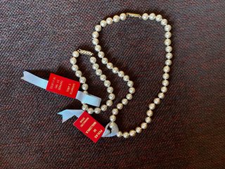 Gargantilla y pulsera de perlas de Mallorca.