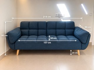 Sofá Cama Azul