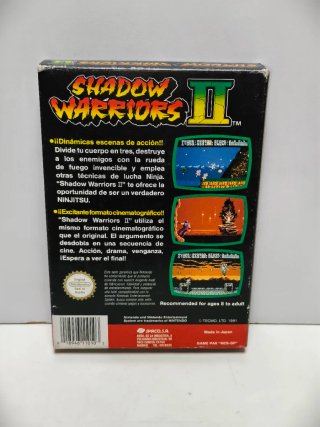 Shadow Warriors II (Ninja Gaiden II) nintendo NES