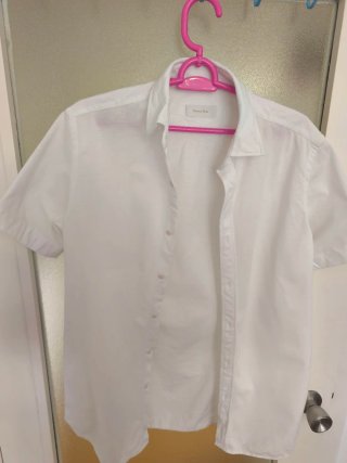 Camisa Blanca Massimo Dutti Manga Corta