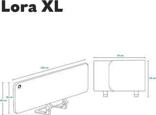 Protector de Cama Plegable Lionelo Lora XL