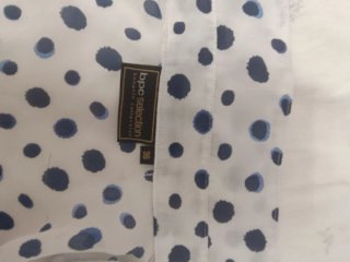 Camicia donna BPC pois blu taglia S