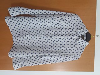 Camicia donna BPC pois blu taglia S