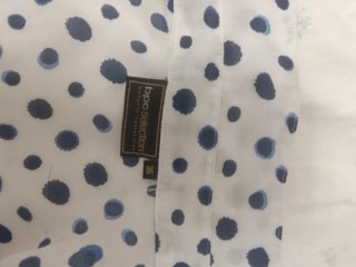Camicia donna BPC pois blu taglia S