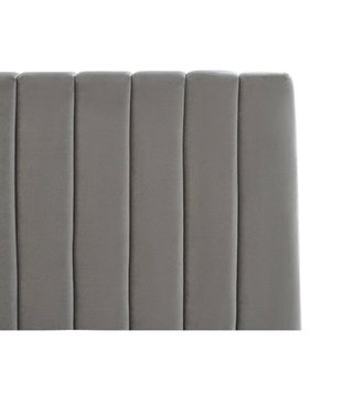 Cama Matrimonio Terciopelo Gris 140x200