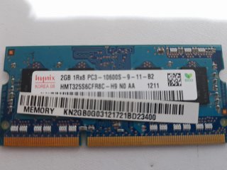 Memoria RAM Hynix 2GB DDR3 SODIMM
