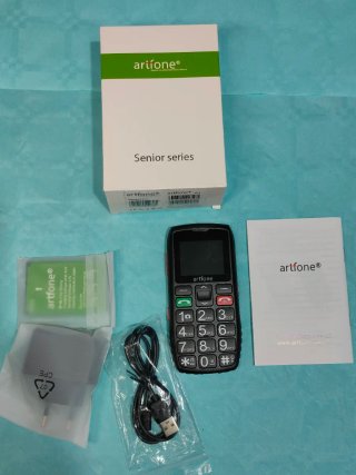 Teléfono Móvil Artfone C1 Senior Negro