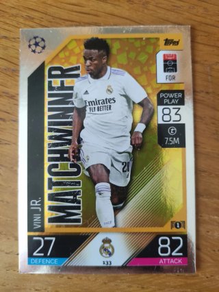 Carta Adrenalyn Vinicius Jr. Matchwinner