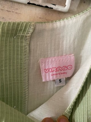 Vestido verde con fajín