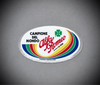 Pegatina Alfa Romeo Campione del Mondo