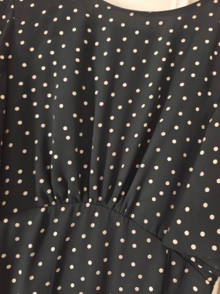 Vestido Sfera lunares dorados talla S