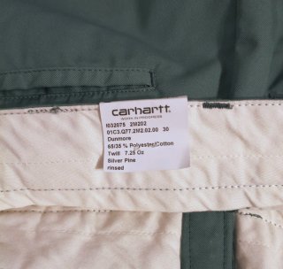 Carhartt WIP Craft Short Turquesa W30 Nuevo