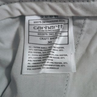 Carhartt WIP Craft Short Turquesa W30 Nuevo