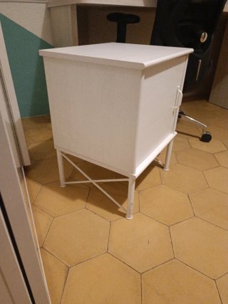 Mesilla de noche IKEA Musken blanca