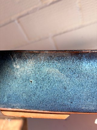 Maceta de Cerámica para Bonsái Azul