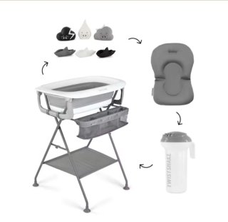Bañera Plegable Twistshake con Accesorios