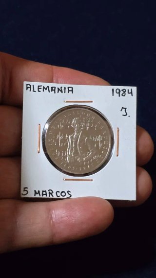 Moneda 5 Marcos Alemania 1984
