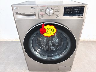 LAVADORA LG INOX 8,5 KILOS 1200 RPM. A+++. LLEVO