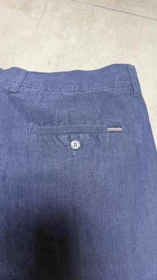 Pantalón Lino Adolfo Domínguez Azul Talla 46