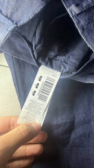 Pantalón Lino Adolfo Domínguez Azul Talla 46