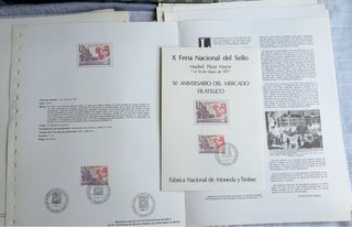 FNMT · 20 documentos filatélicos 1977–1983