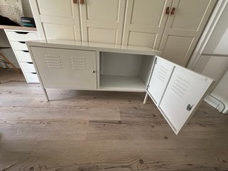 Mueble Almacenamiento Blanco Metal