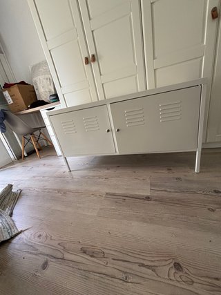 Mueble Almacenamiento Blanco Metal