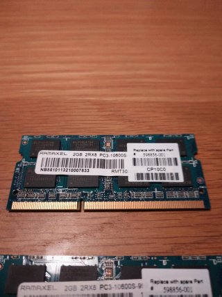 2x RAMAXEL 2GB DDR3 PC3-10600S