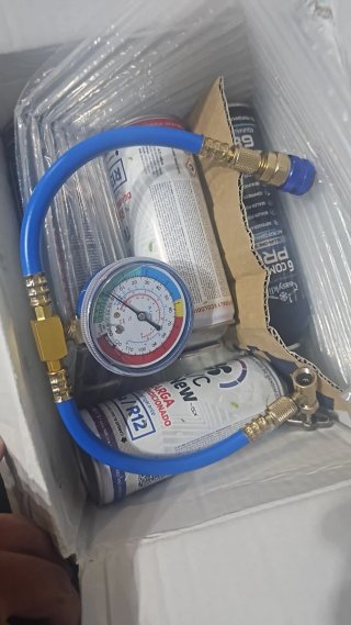 Kit de 1 Carga Aire Acondicionado + manometro