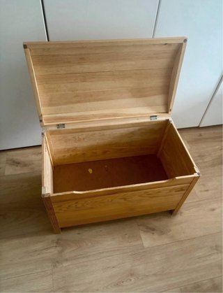 Baúl madera de pino natural