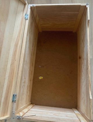 Baúl madera de pino natural