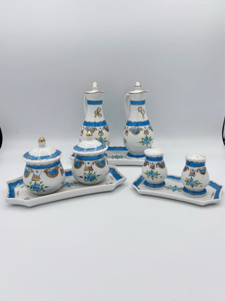 Set condimenti Limoges porcellana olio sale spezie