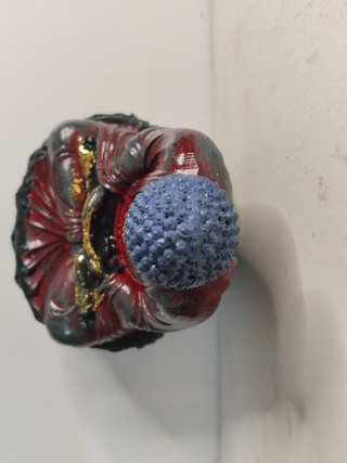 Buda pintado a mano (de resina)