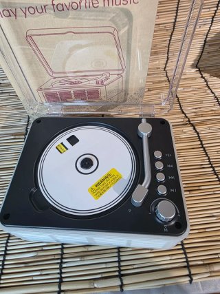 Reproductor CD Retro con Bluetooth y Altavoz