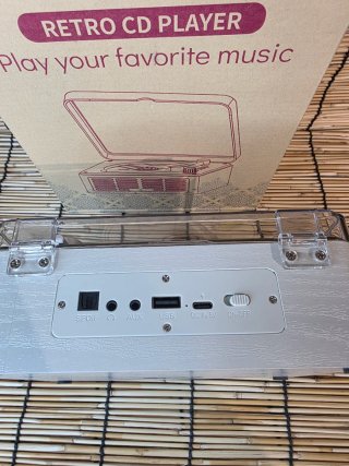 Reproductor CD Retro con Bluetooth y Altavoz