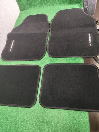 Juego de 4 Alfombrillas Dunlop Negras