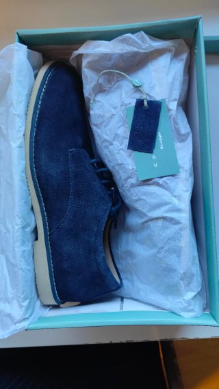 Zapatos Blucher serraje Coconut Azul