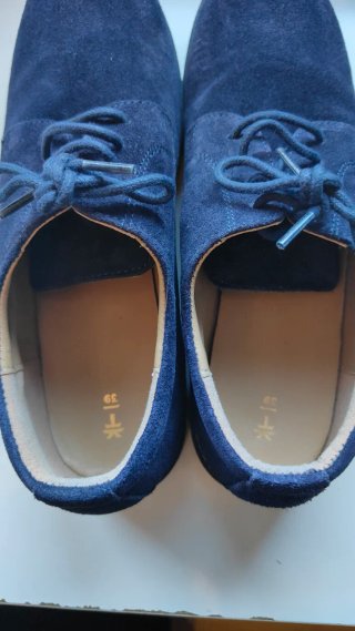 Zapatos Blucher serraje Coconut Azul