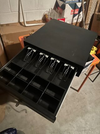 Cajón Portamonedas Negro