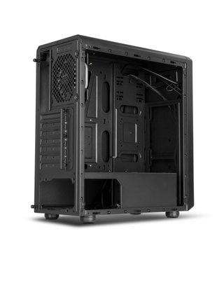 Caja PC ATX Negra Cristal Templado