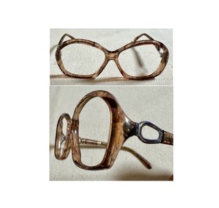 Años 70, gafas Barbudo, mujer mármol. Nuevas.