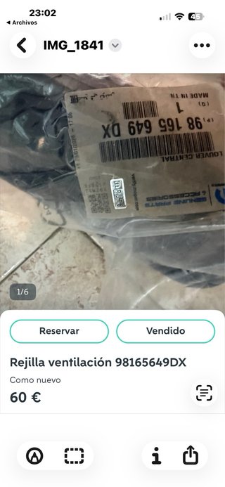 Lote de 56 recambios originales nuevos y usados