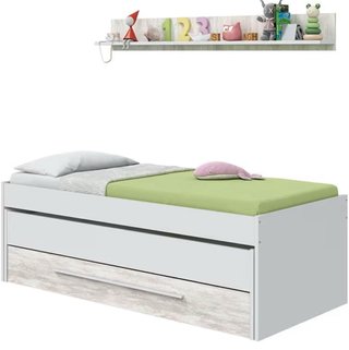 Cama nido con cajón y estante